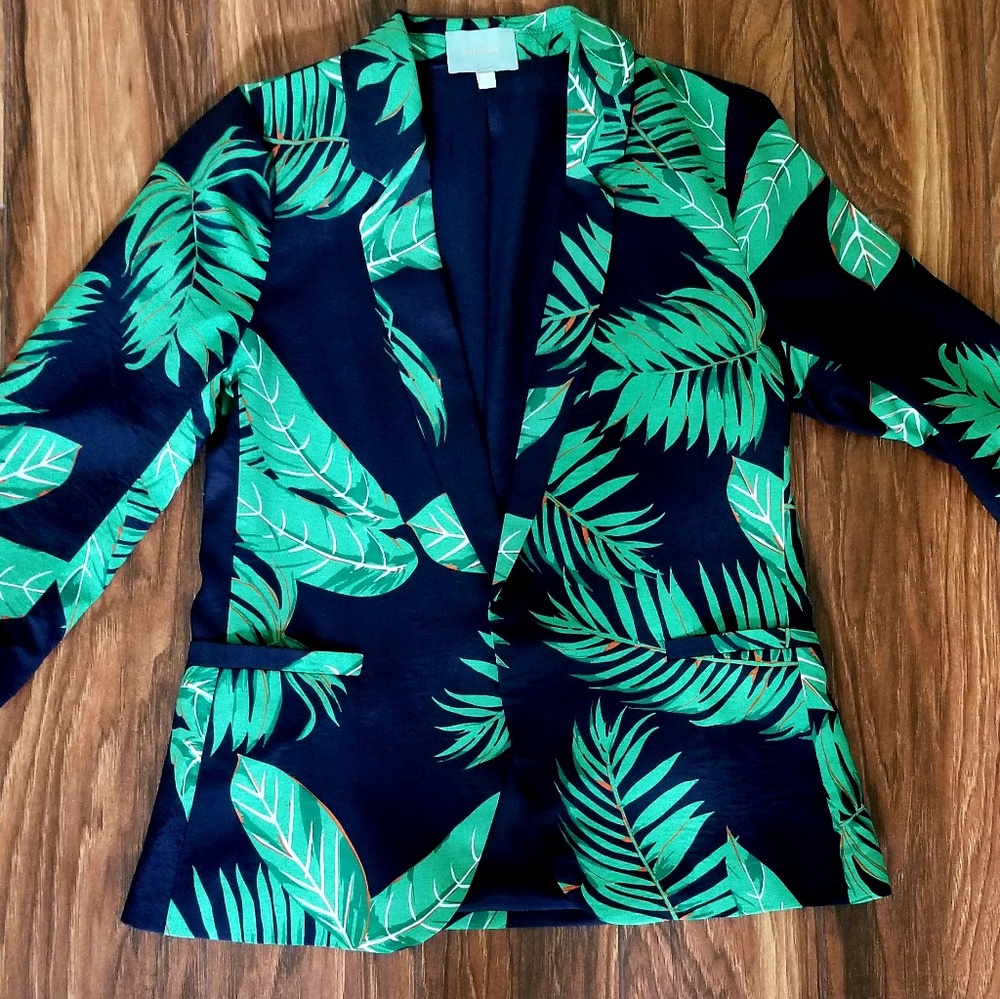 Sugar Lips tropical print blazer size small